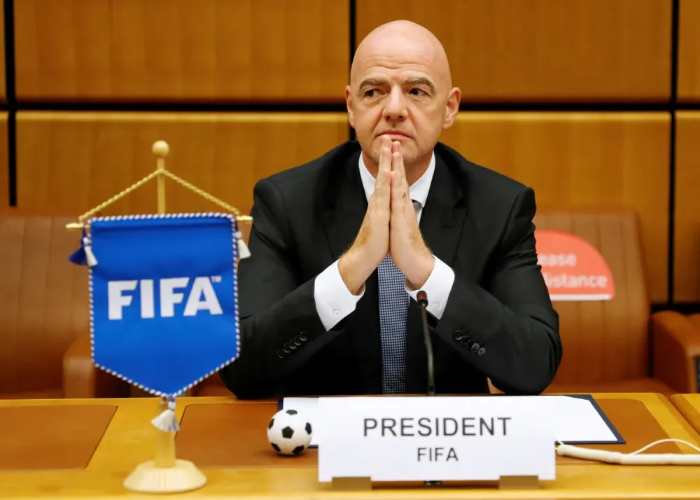 Presidente da Fifa, Gianni Infantino (REUTERS/Leonhard Foeger)